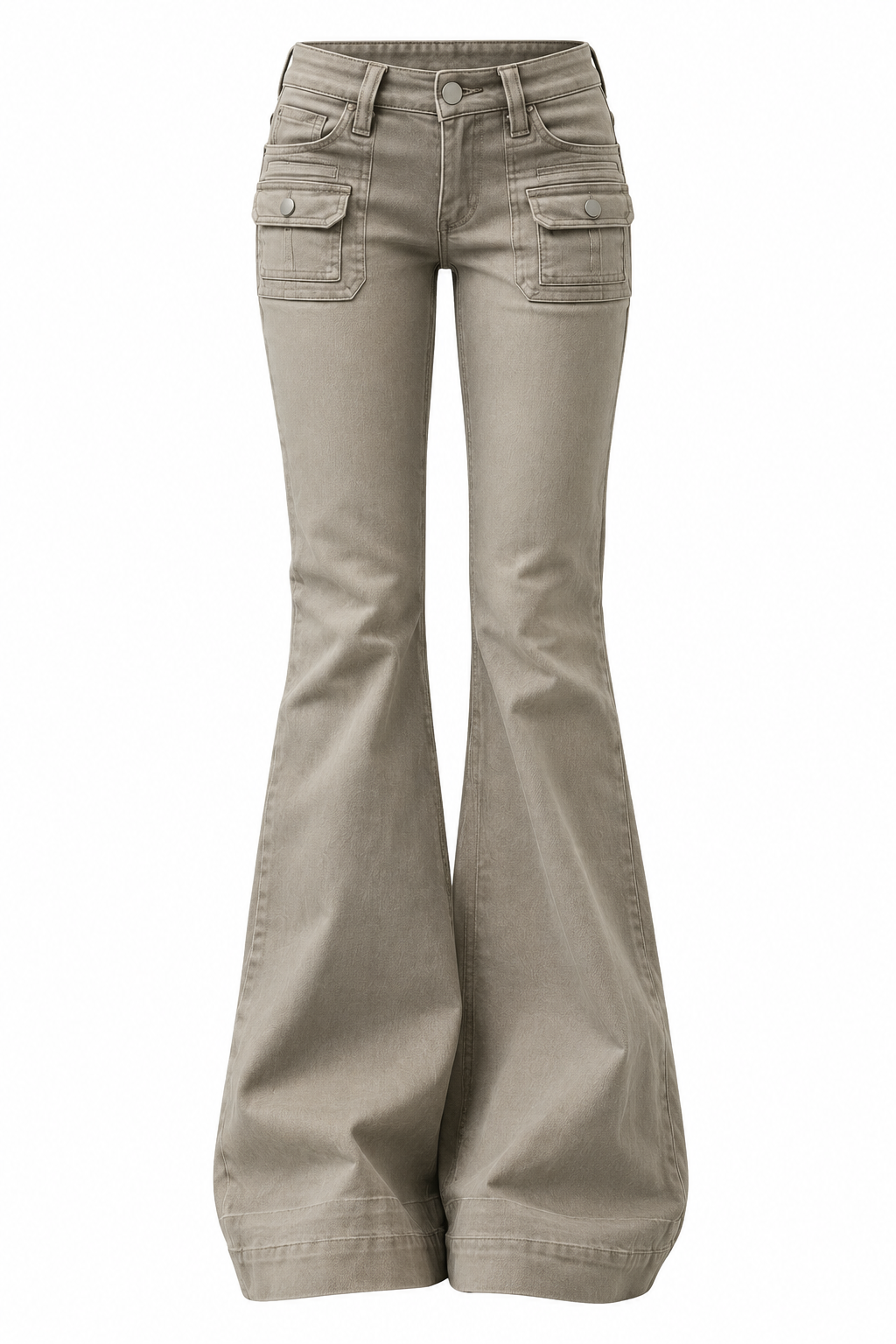 Utility Flare Cargo Jeans