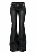Low Rise Flare Denim Jeans