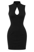 Black Cutout Mini Dress
